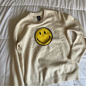 GAP Smiley Collection Cream Sweater